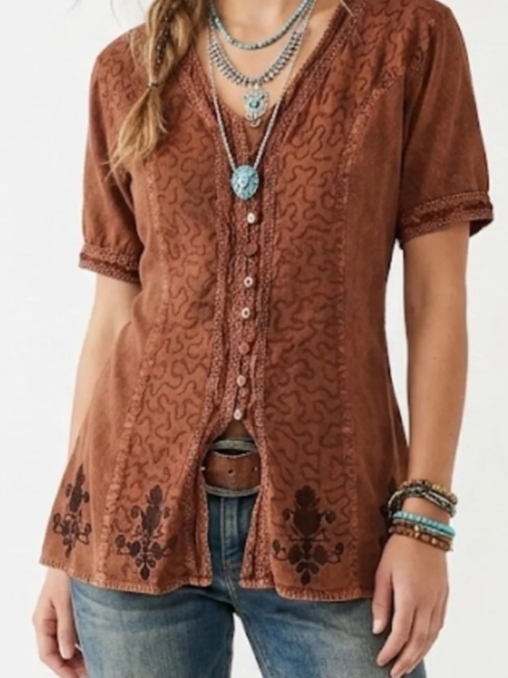 Papaya Moon Bohemian tunic PRISTINE L-XL